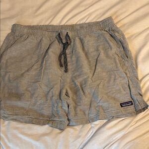 Patagonia Gray Athletic Shorts with Elastic Waistband